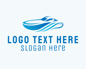 Blue Boat Transportation  Logo