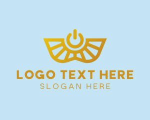 Symbol - Winged Power Symbol logo design