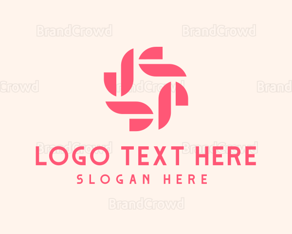 Geometric Beauty Flower Logo