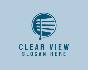 Window Venetian Blinds Decor logo design