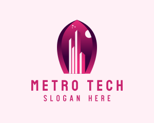 Metro - Urban Tower Building logo design