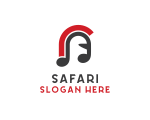 Spartan Helmet Musical Note Logo