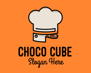 Knife - Chef Hat Chopping Knife logo design