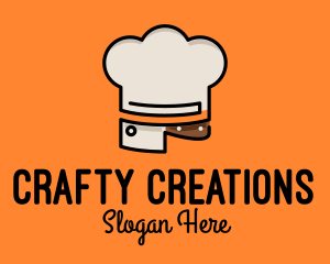 Homemade - Chef Hat Chopping Knife logo design
