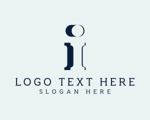 Business Agency Letter I logo design