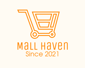 Market Grocery Cart  logo design