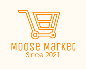 Market Grocery Cart  logo design