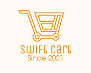 Market Grocery Cart  logo design