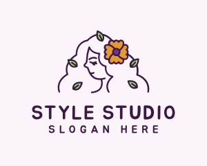 Hairdo - Flower Hair Salon logo design