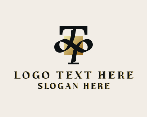 Letter Tp - Elegant Feminine Brand Letter TP logo design