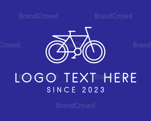 Outline Bike Cycling Logo