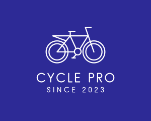 Outline Bike Cycling logo design