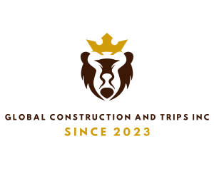 Bear - Royal Crown Bear logo design