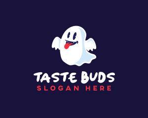 Tongue - Tongue Ghost Halloween logo design