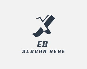 Letter X - Modern Slant Letter X logo design