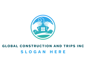 Globe Hands Housing Logo