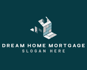 Mortgage - House Tiles Property logo design