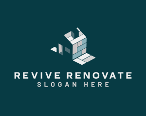 Renovate - House Tiles Property logo design
