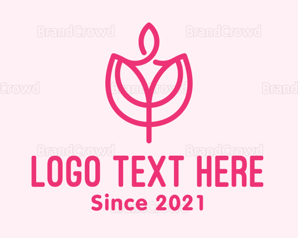 Pink Tulip Candle Logo