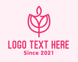 Celebration - Pink Tulip Candle logo design