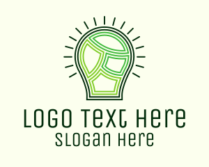 Light Bulb Pattern Logo