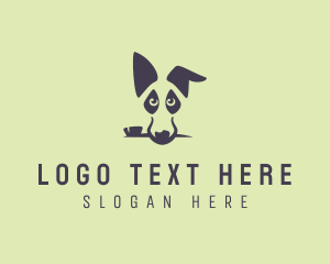 Toothbrush - Dog Grooming Hygiene logo design