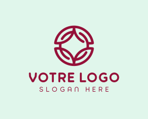 Abstract - Abstract Floral Wreath logo design