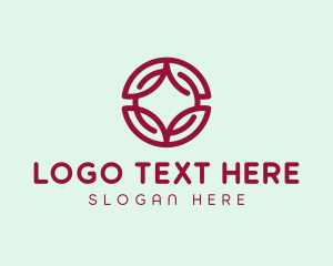 Wreath - Abstract Floral Wreath logo design