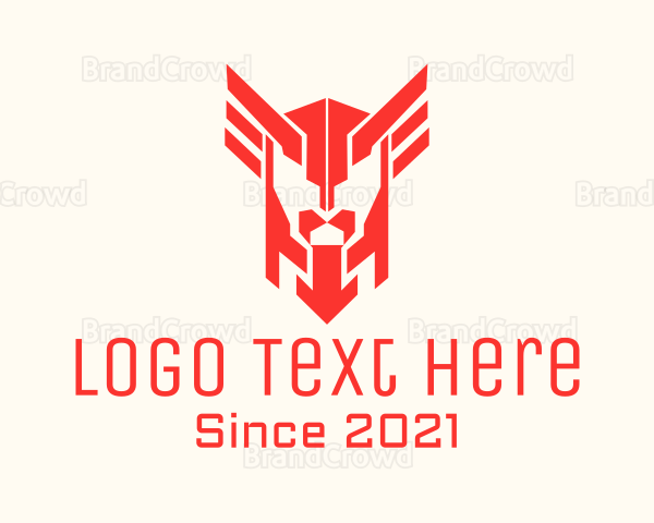 Red Winged Helmet Logo