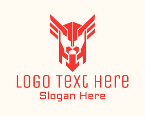 Red Winged Helmet  Logo