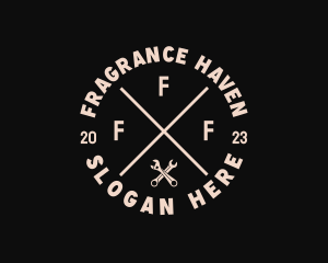 Hipster Wrench Handyman logo design