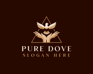 Dove Hands Spirit logo design