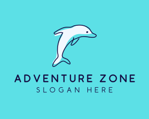 Ocean Dolphin Waterpark logo design