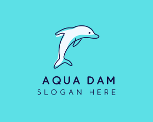 Ocean Dolphin Waterpark logo design