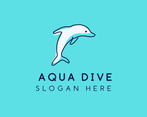 Ocean Dolphin Waterpark logo design