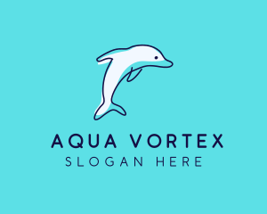 Ocean Dolphin Waterpark logo design