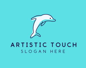 Ocean Dolphin Waterpark logo design