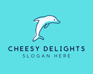 Ocean Dolphin Waterpark logo design