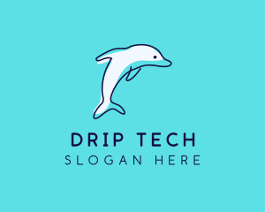 Ocean Dolphin Waterpark logo design