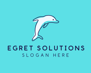 Ocean Dolphin Waterpark logo design