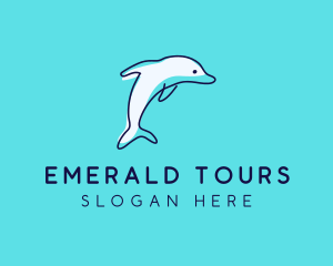 Ocean Dolphin Waterpark logo design