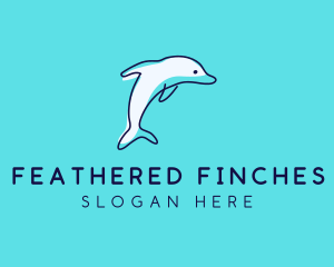 Ocean Dolphin Waterpark logo design