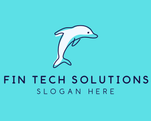 Ocean Dolphin Waterpark logo design