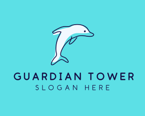 Ocean Dolphin Waterpark logo design