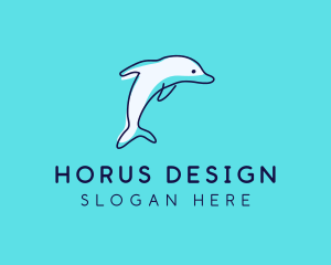 Ocean Dolphin Waterpark logo design