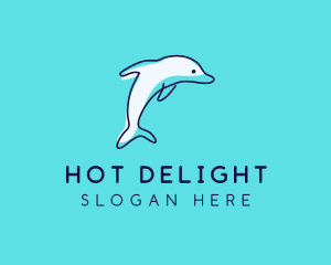 Ocean Dolphin Waterpark logo design