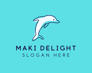 Ocean Dolphin Waterpark logo design