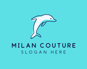 Ocean Dolphin Waterpark logo design