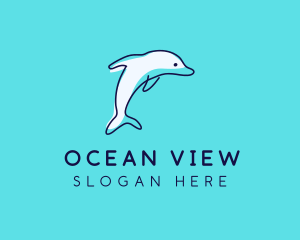 Ocean Dolphin Waterpark logo design