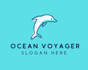 Ocean Dolphin Waterpark logo design